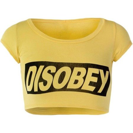 Disobey Crop Top