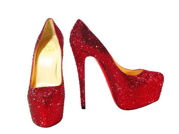 Christian Louboutin Daffodile Limited Edition Red Crystal Pumps