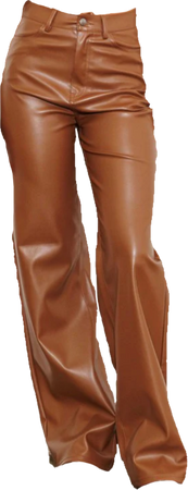Carmel Faux Leather Pants