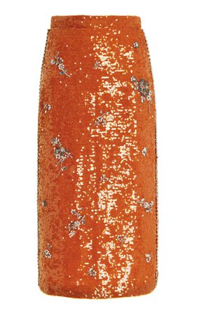 Maira Sequin Midi Skirt By Erdem | Moda Operandi