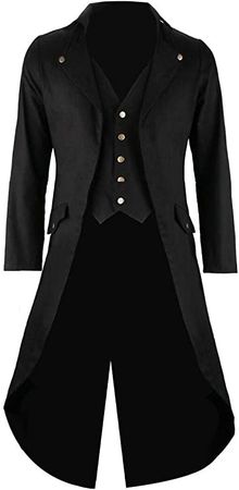 Amazon.com: Men's Vintage Tailcoat Jacket Gothic Victorian Coat Uniform Halloween Costume : Clothing, Shoes & Jewelry