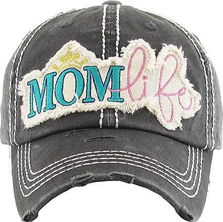 MIRMARU Women’s Baseball Cap Distressed Vintage Unconstructed Washed Cotton Embroidered Adjustable Hat (KBV1235 - Turquoise) at Amazon Women’s Clothing store