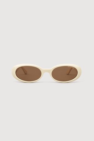 Valentina (Ivory) Oval Sunglasses - DMY BY DMY
