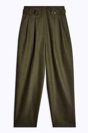 Khaki Utility Ovoid Trousers | Topshop
