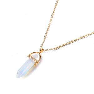 Quartz/Opal Necklace - Various Colors – e-girlfactory.com