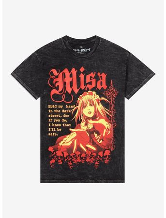 Death Note Misa Quote Dark Wash Boyfriend Fit Girls T-Shirt | Hot Topic