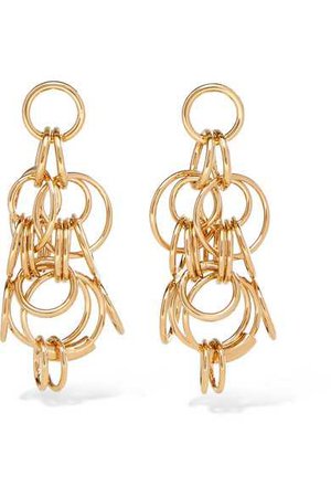 Chloé | Reese gold-tone earrings | NET-A-PORTER.COM