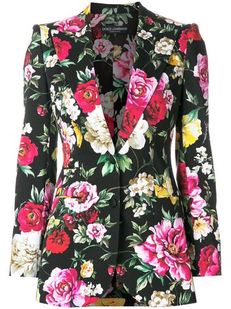 Dolce & Gabbana Blazer Con Estampado Floral - Farfetch