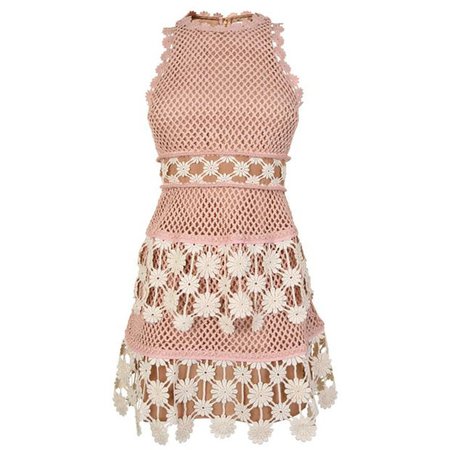 SELF PORTRAIT | Women's 3d Floral Crochet Lace Mini Dress | Mini Dresses | Flannels