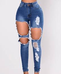 fashion nova distressed jeans