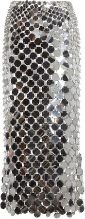 Paco Rabanne Sequined Flared Skirt