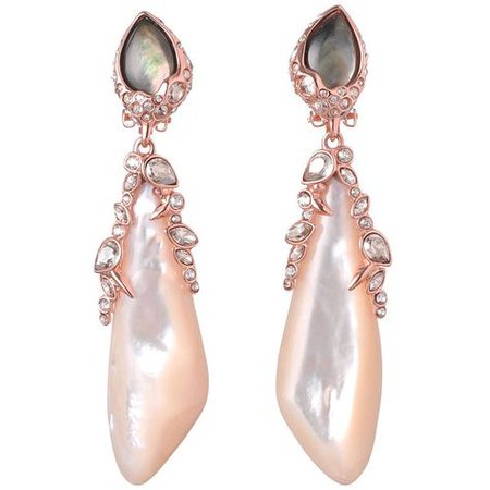 pearl + shell earrings