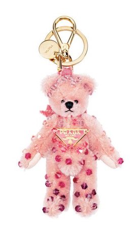 Prada Pink Teddy Bear Keychain