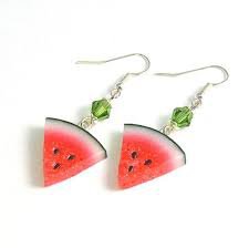watermelon earrings - Google Search