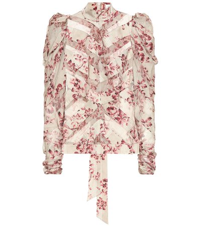 Zimmermann - Unbridled stretch silk blouse | Mytheresa