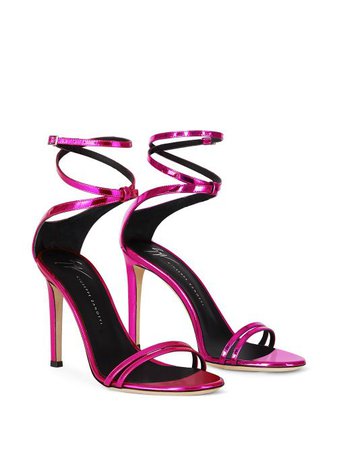 Shop pink Giuseppe Zanotti Catia leather sandals with Express Delivery - Farfetch