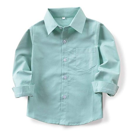 Amazon.com: OCHENTA Little Big Boys' & Men's Long Sleeve Button Down Oxford Dress Shirt: Clothing