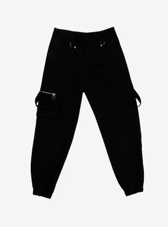 Black Strap Ultra Hi-Rise Jogger Pants