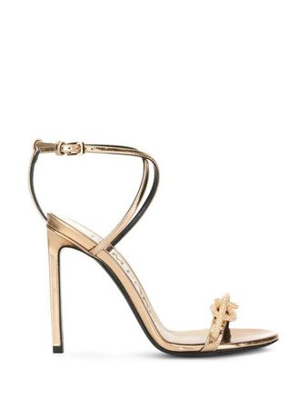 Tom Ford knot-detail sandals $2,019 - Shop SS19 Online - Fast Delivery, Price