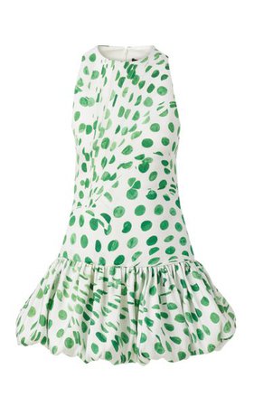Audrey Polka-Dot Silk Mini Dress By Brandon Maxwell | Moda Operandi