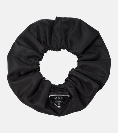 Re Nylon Scrunchie in Black - Prada | Mytheresa