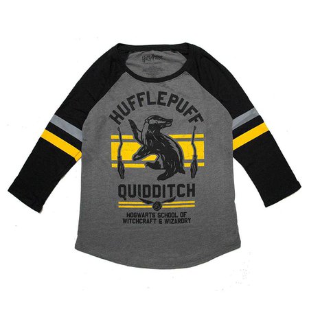 Hufflepuff Quidditch Raglan | Harry Potter Shop