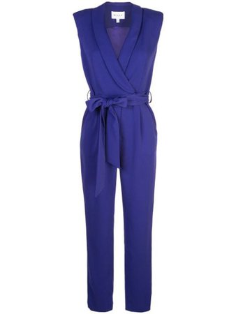 Milly Belted Jumpsuit 222IC030093 Blue | Farfetch