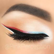red white and blue eyeshadow - Google Search