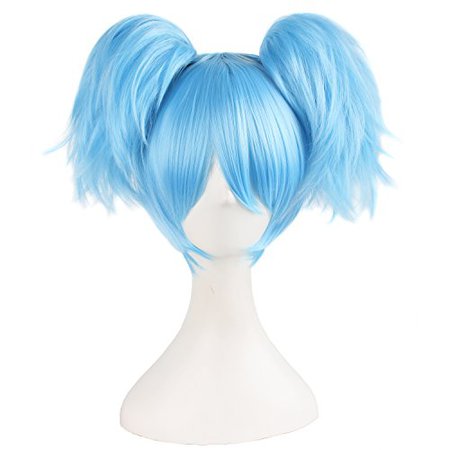 Blue ponytails