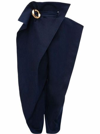 JW Anderson fold-over Belted Flared Trouser