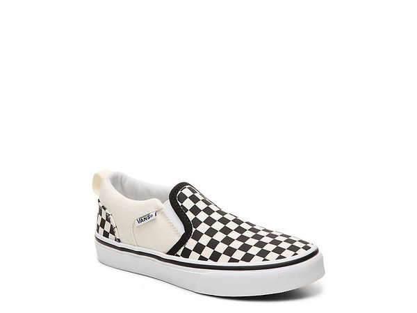 Vans Asher Checkers Slip-On Sneaker - Kids' Kids Shoes | DSW