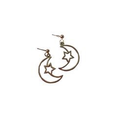 star moon earrings