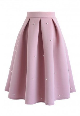 Pearl Bliss Airy Skirt Pink