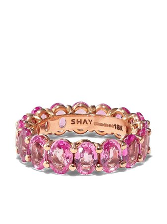 SHAY 18kt rose gold sapphire Eternity band - FARFETCH
