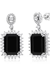 Amazon.com : black onyx earrings for women