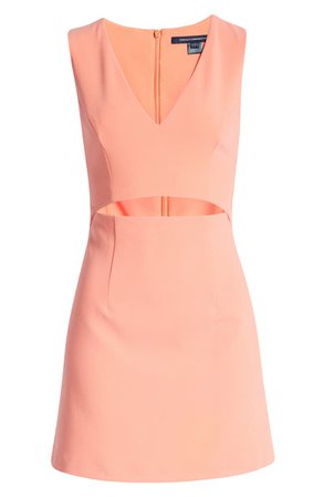 French Connection Whisper Cutout Sleeveless Dress | Nordstrom