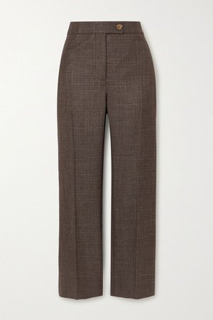 Gray + NET SUSTAIN Treviso silk and cashmere-blend straight-leg pants | CASASOLA | NET-A-PORTER
