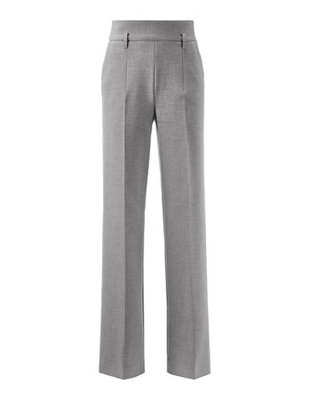 Ceramica trousers, grey melange, grey | MADELEINE Fashion