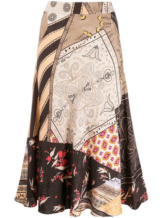 Etro floral patchwork skirt $1,830 - Buy Online AW19 - Quick Shipping, Price