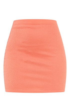 PLT Soft Brushed Rib Mini Skirt