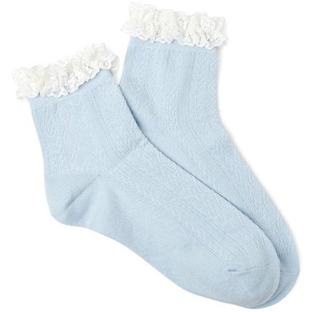 light blue ankle socks