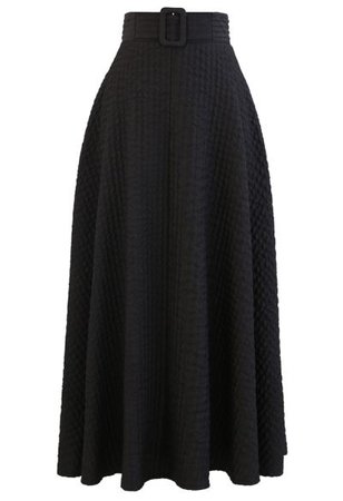 Chic Wish Floral Sequin Double-Layered Mesh Skirt in Black - Retro, Indie and Unique Fashion