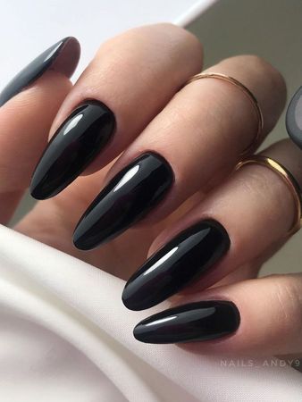 black almond nails