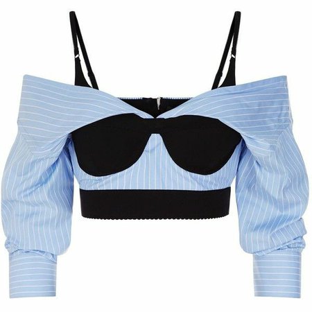 @lollialand - black and blue croptop