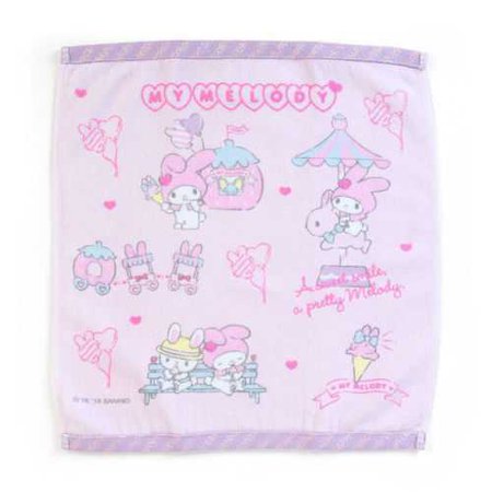My Melody Hand Towel Strawberry Color Amusement Park Sanrio Japan | eBay