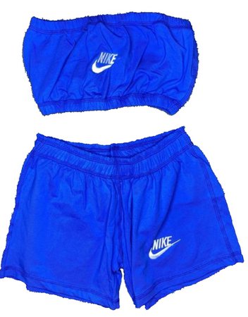 Blue Nike Short Set