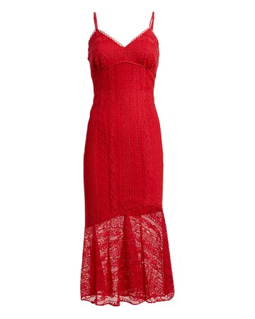 Talulah | Rouge Lure Lace Midi Dress | INTERMIX®