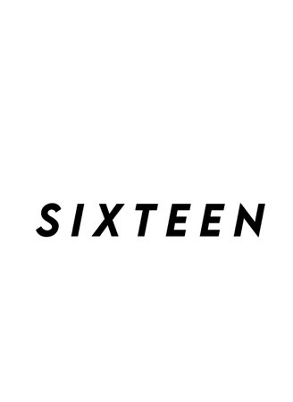 Sixteen logo writing