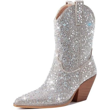 Crystal Rhinestone Bling Cowboy Boots