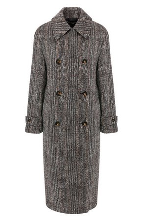 Double Breasted Long Wool Coat for Fall